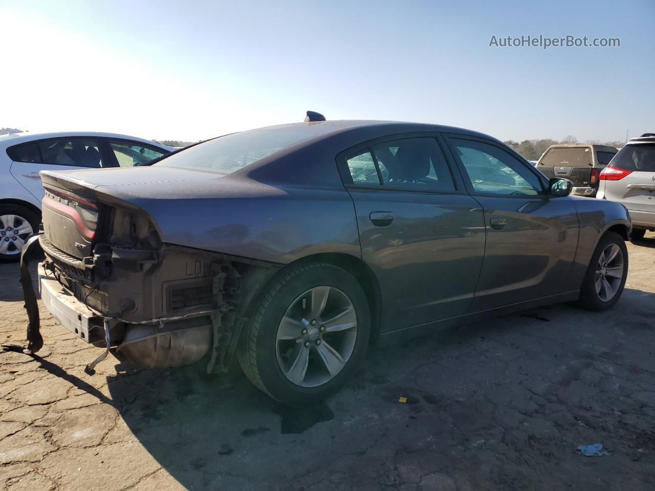 2016 Dodge Charger Sxt Charcoal vin: 2C3CDXHG3GH214289