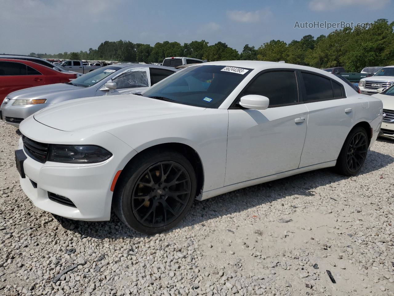 2016 Dodge Charger Sxt White vin: 2C3CDXHG3GH241105