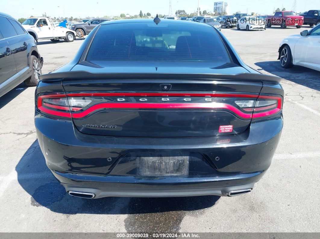 2016 Dodge Charger Sxt Black vin: 2C3CDXHG3GH292250