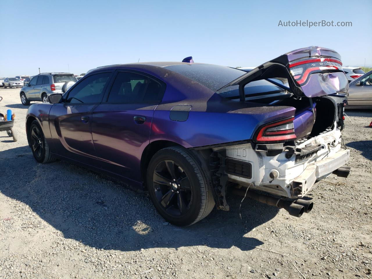 2017 Dodge Charger Sxt Purple vin: 2C3CDXHG3HH505313