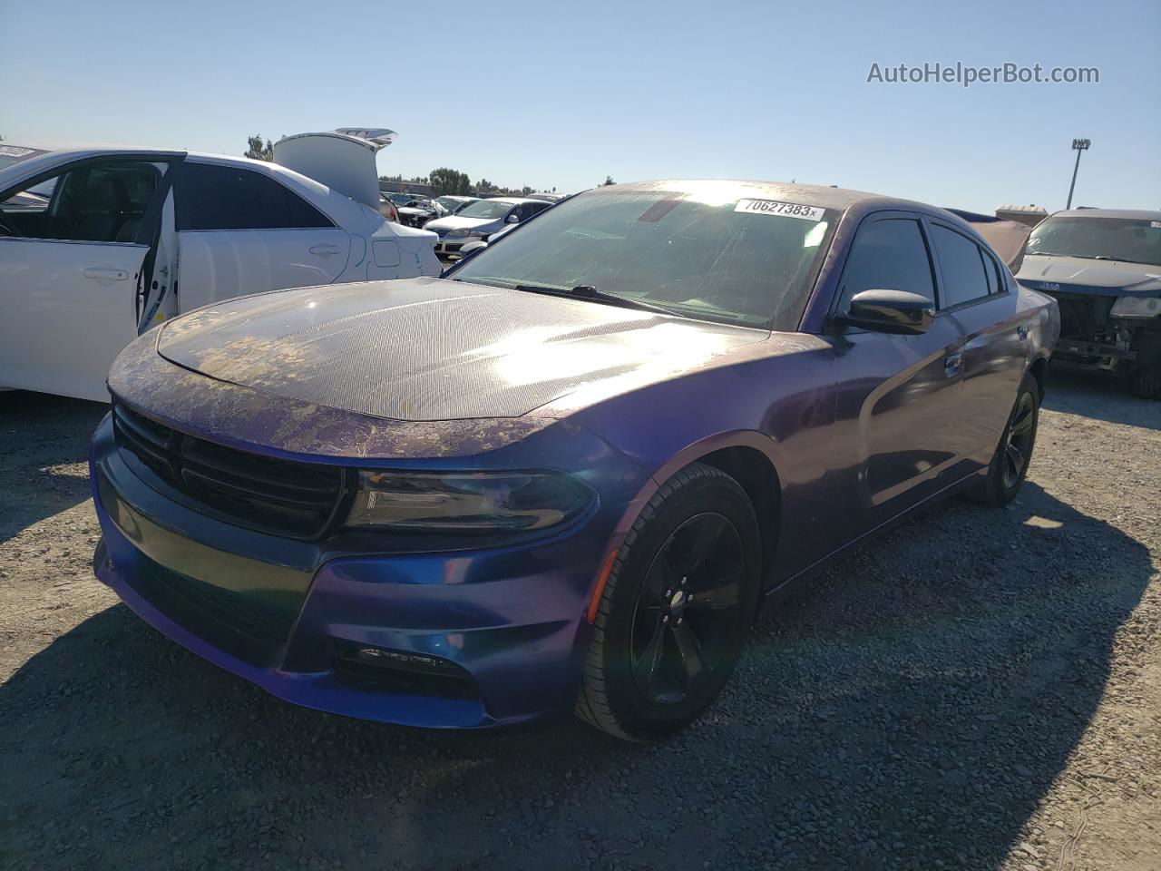 2017 Dodge Charger Sxt Purple vin: 2C3CDXHG3HH505313