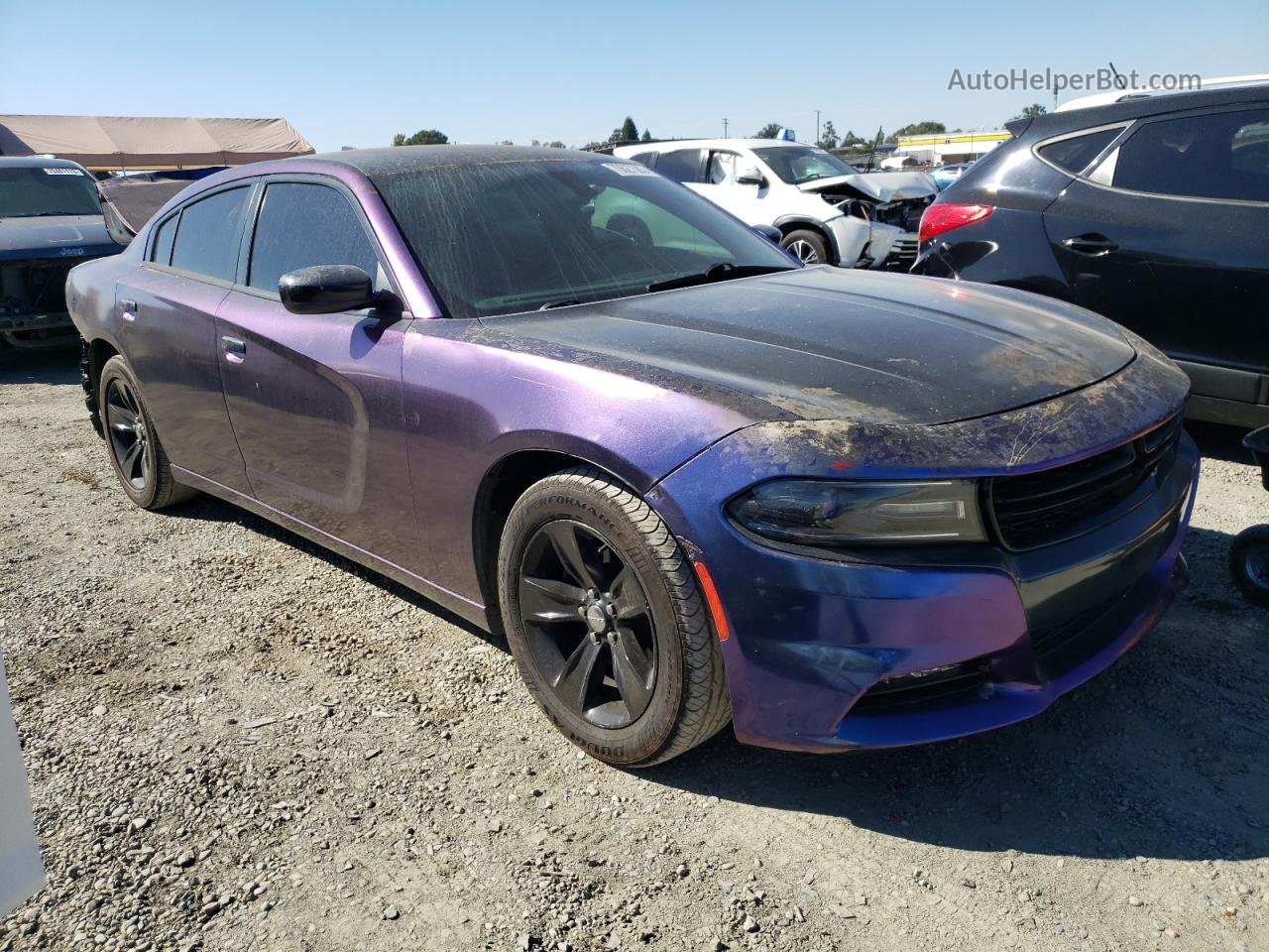 2017 Dodge Charger Sxt Purple vin: 2C3CDXHG3HH505313