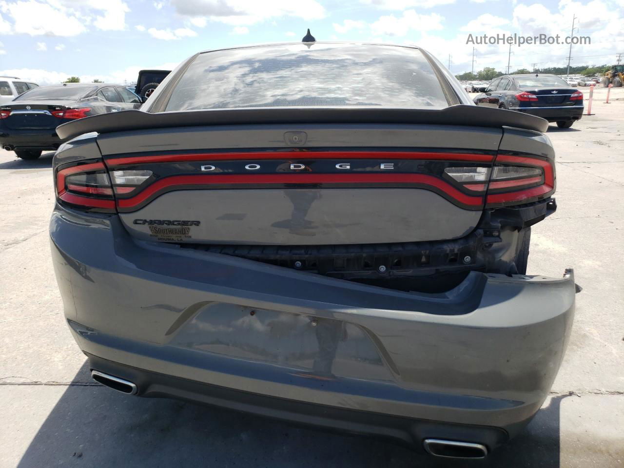 2017 Dodge Charger Sxt Gray vin: 2C3CDXHG3HH537078