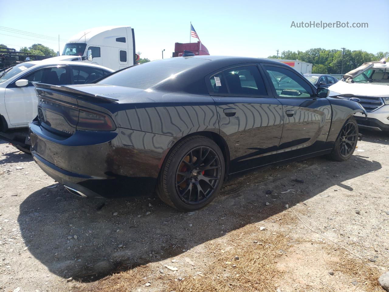 2017 Dodge Charger Sxt Черный vin: 2C3CDXHG3HH546508