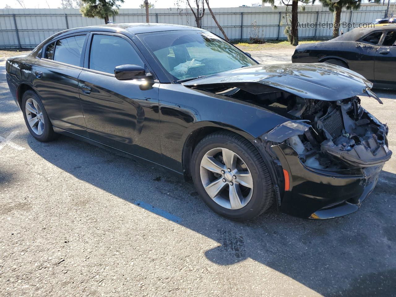 2017 Dodge Charger Sxt Black vin: 2C3CDXHG3HH562434