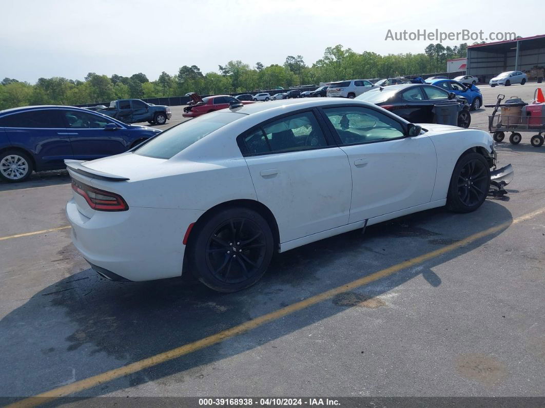 2017 Dodge Charger Sxt Rwd White vin: 2C3CDXHG3HH575376