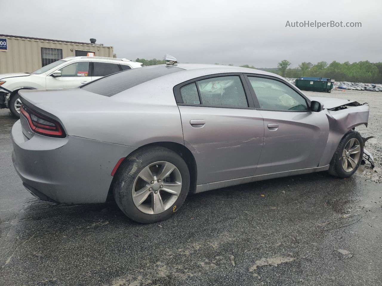 2018 Dodge Charger Sxt Plus Silver vin: 2C3CDXHG3JH125300