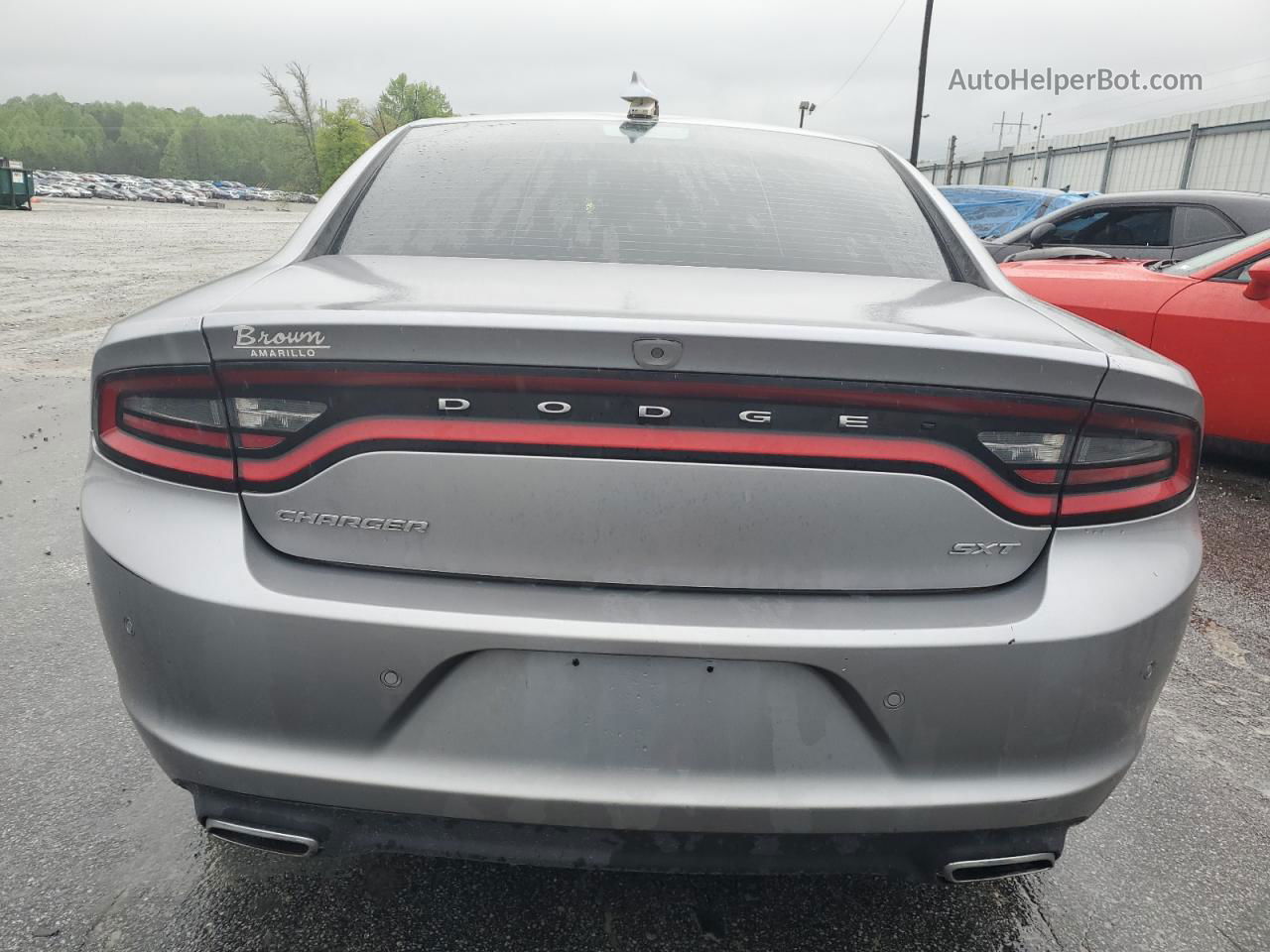 2018 Dodge Charger Sxt Plus Silver vin: 2C3CDXHG3JH125300