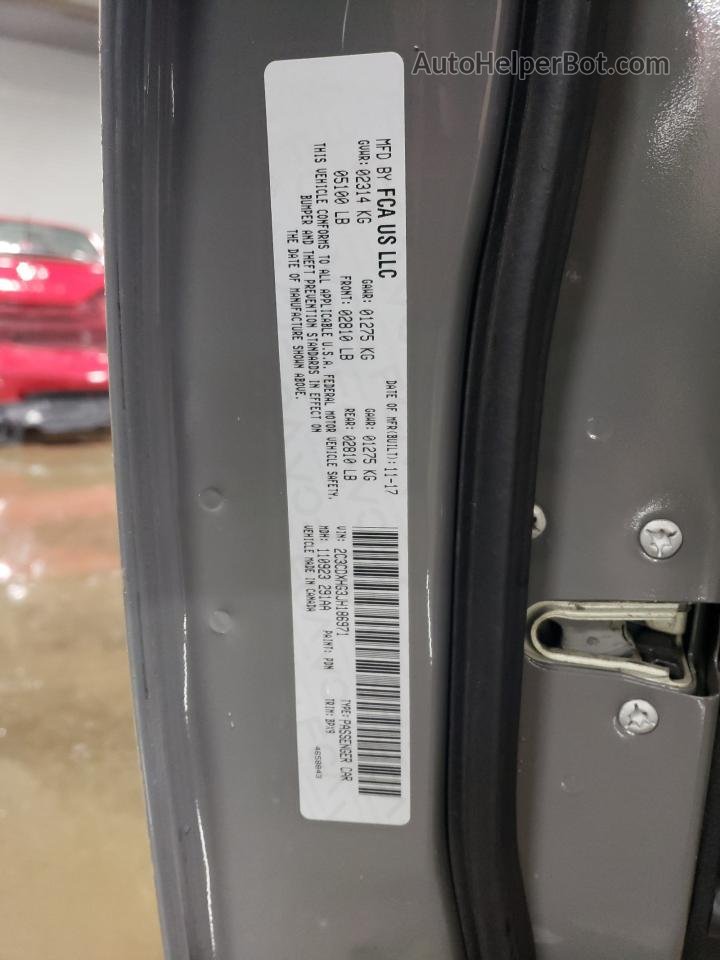 2018 Dodge Charger Sxt Plus Gray vin: 2C3CDXHG3JH186971