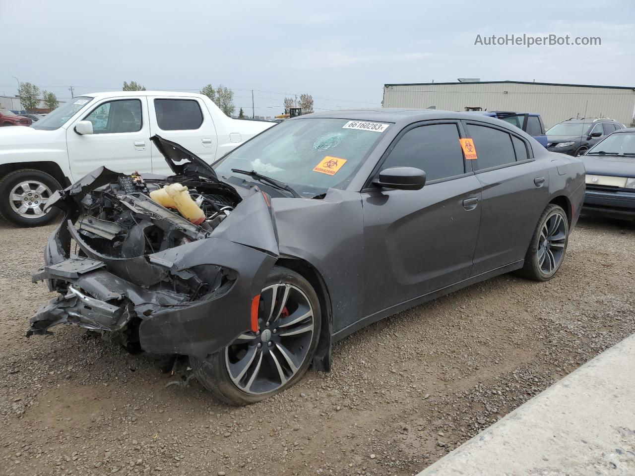 2018 Dodge Charger Sxt Plus Gray vin: 2C3CDXHG3JH220388