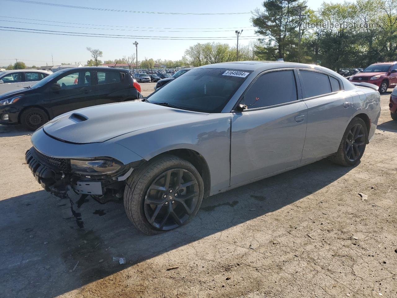 2021 Dodge Charger Gt Gray vin: 2C3CDXHG3MH648417