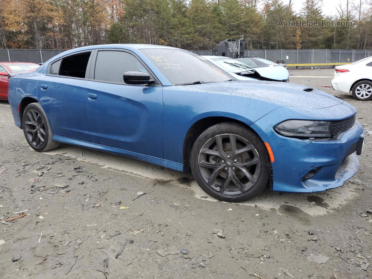 2021 Dodge Charger Gt Blue vin: 2C3CDXHG3MH653570