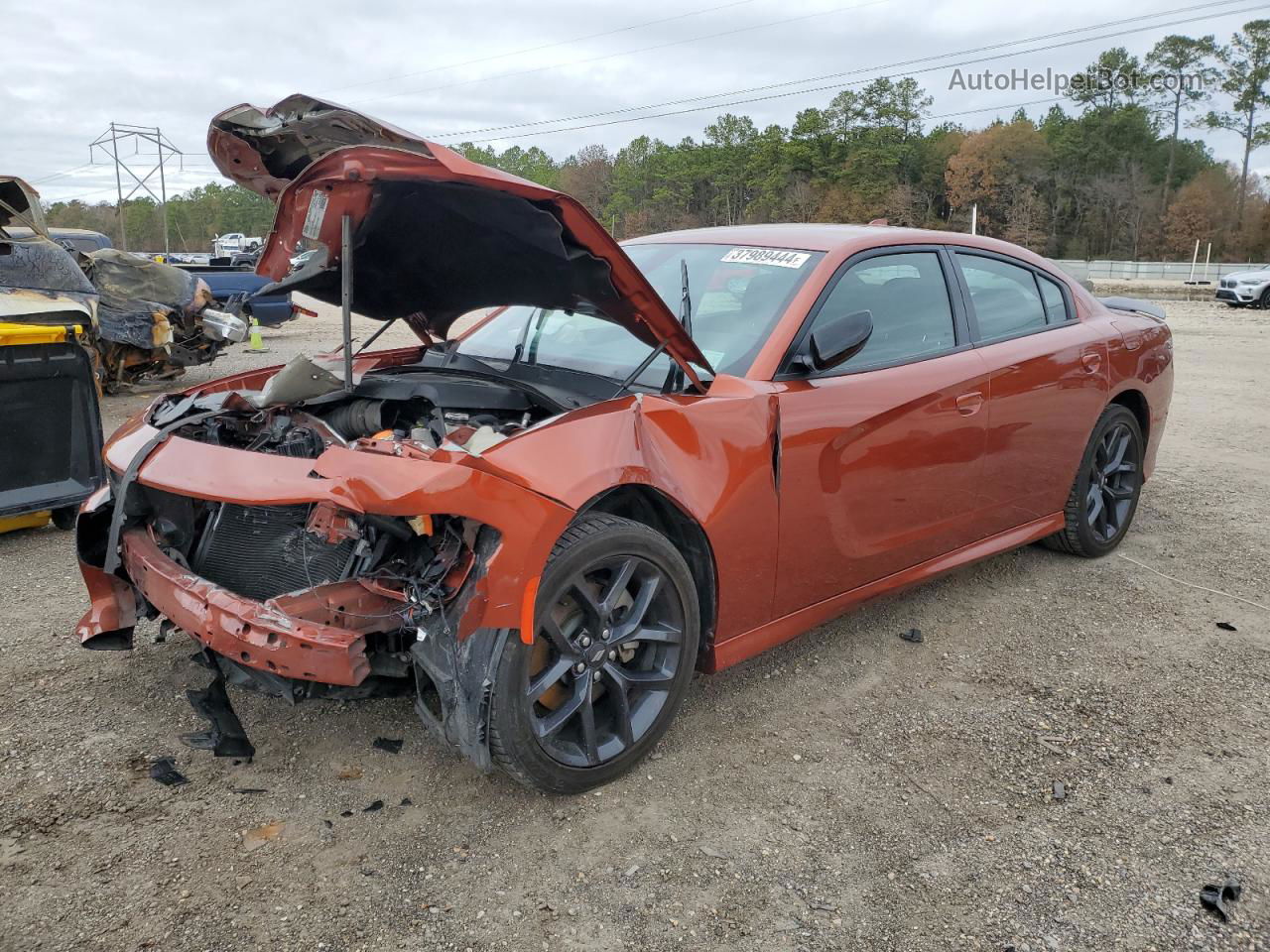 2021 Dodge Charger Gt Orange vin: 2C3CDXHG3MH672944