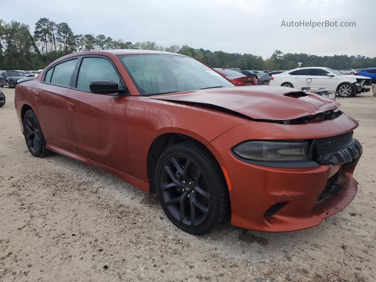 2021 Dodge Charger Gt Orange vin: 2C3CDXHG3MH672944