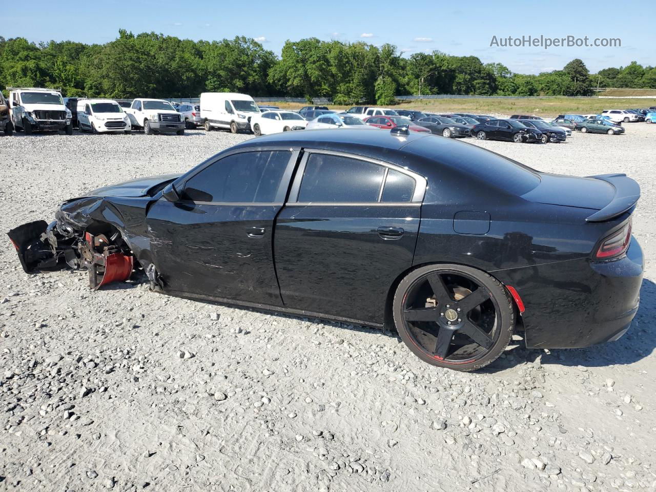 2016 Dodge Charger Sxt Black vin: 2C3CDXHG4GH144088