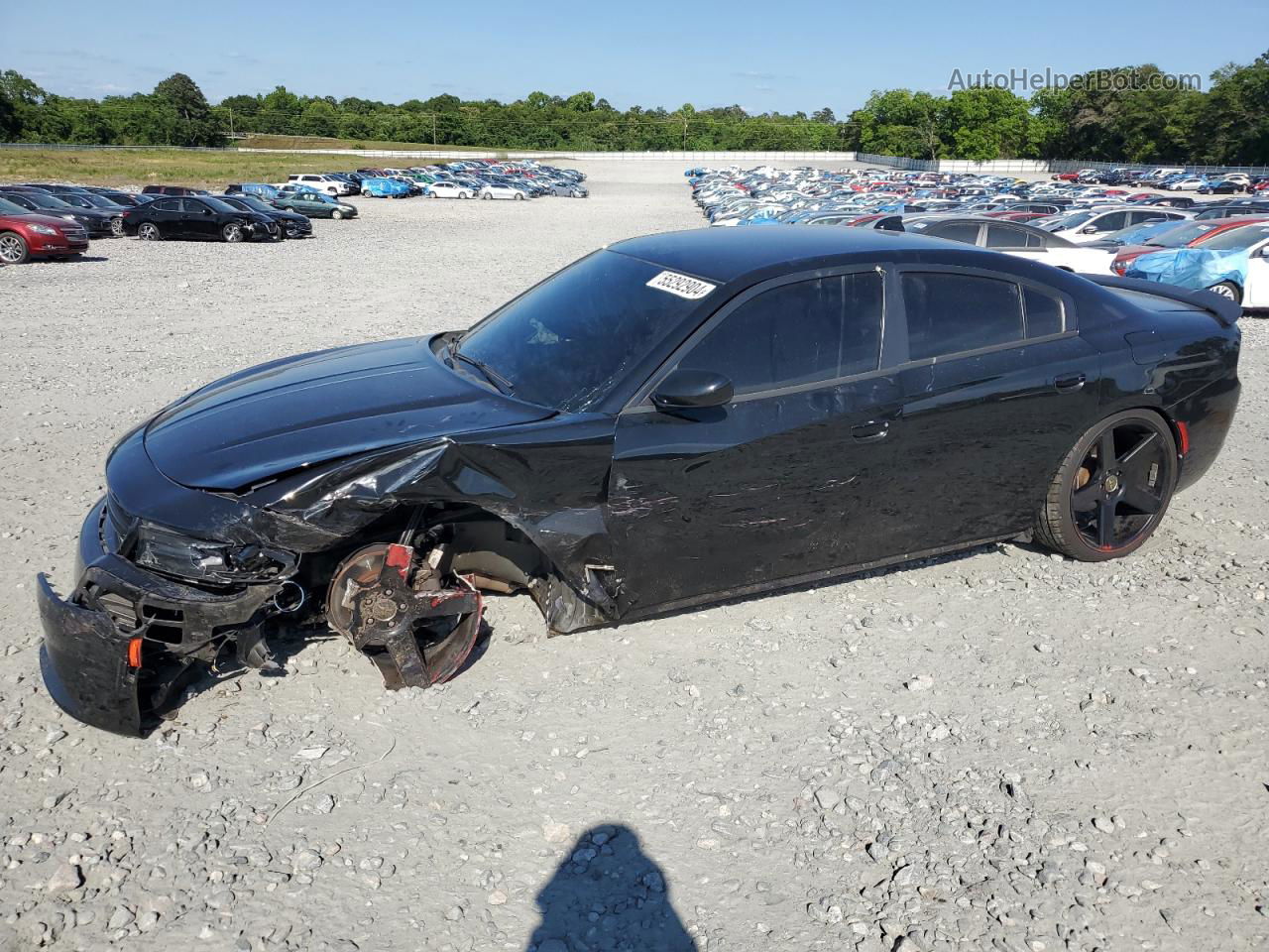 2016 Dodge Charger Sxt Black vin: 2C3CDXHG4GH144088