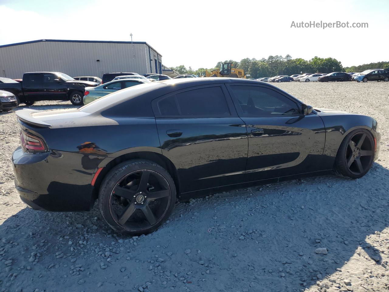 2016 Dodge Charger Sxt Black vin: 2C3CDXHG4GH144088