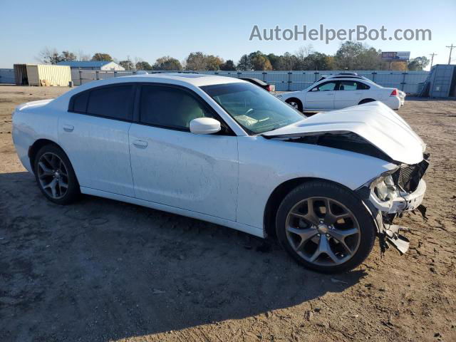 2016 Dodge Charger Sxt White vin: 2C3CDXHG4GH150084