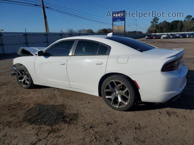 2016 Dodge Charger Sxt White vin: 2C3CDXHG4GH150084