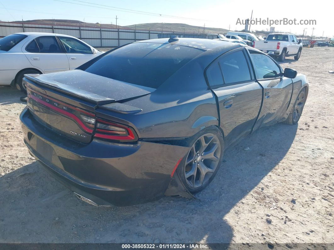 2016 Dodge Charger Sxt Gray vin: 2C3CDXHG4GH154667