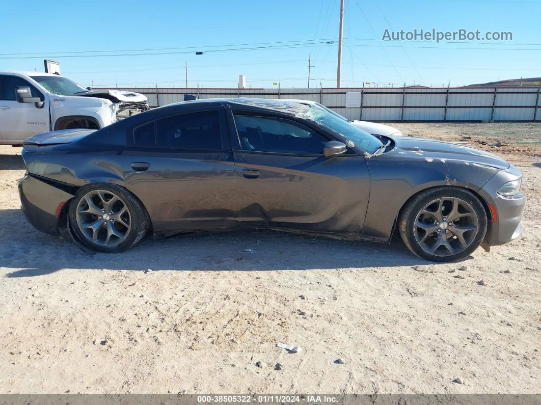 2016 Dodge Charger Sxt Gray vin: 2C3CDXHG4GH154667