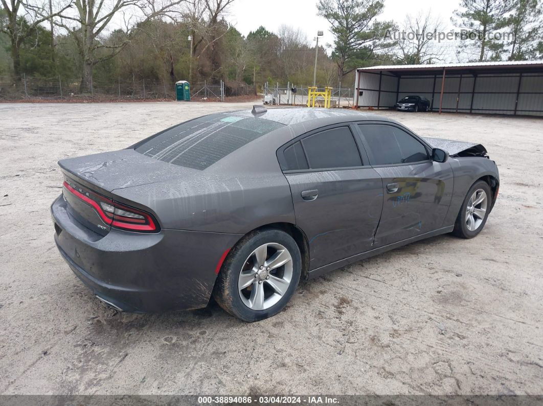 2016 Dodge Charger Sxt Gray vin: 2C3CDXHG4GH178614