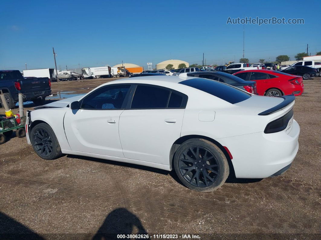 2016 Dodge Charger Sxt White vin: 2C3CDXHG4GH286067