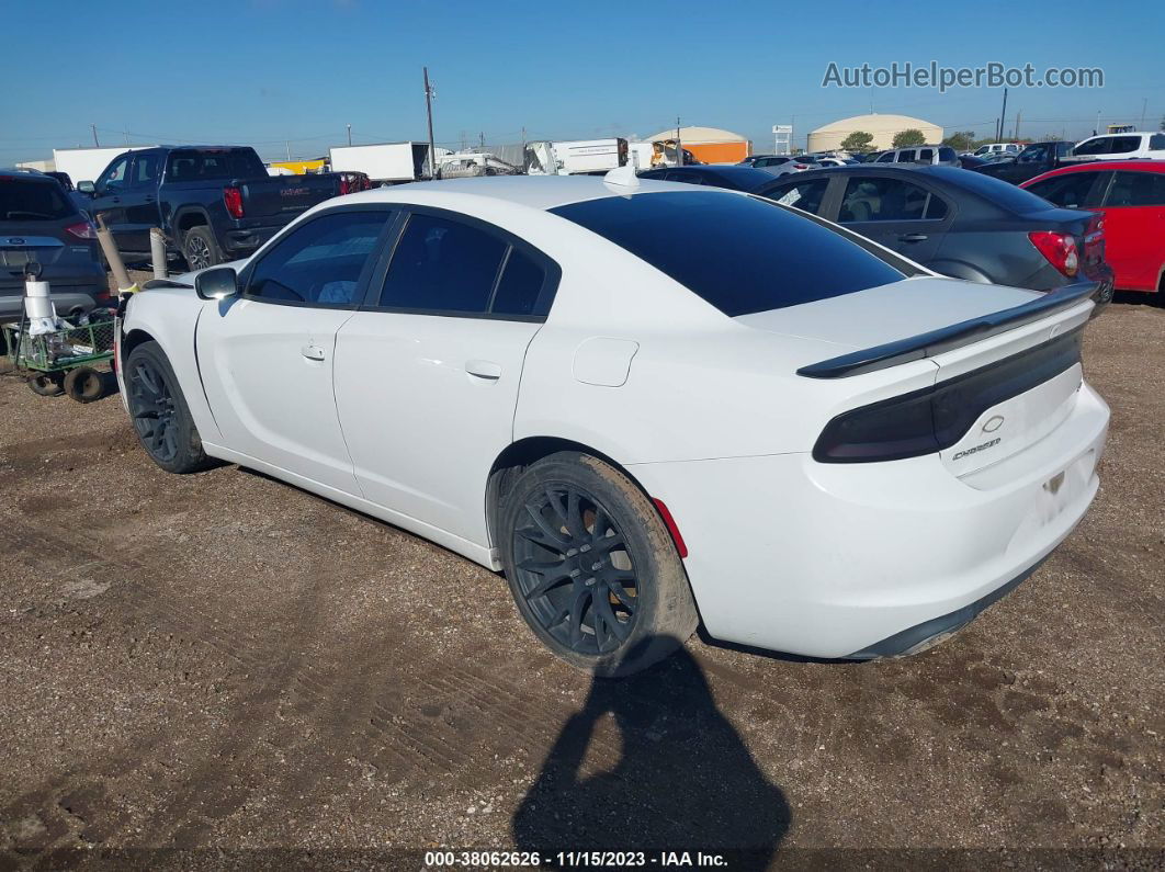 2016 Dodge Charger Sxt White vin: 2C3CDXHG4GH286067