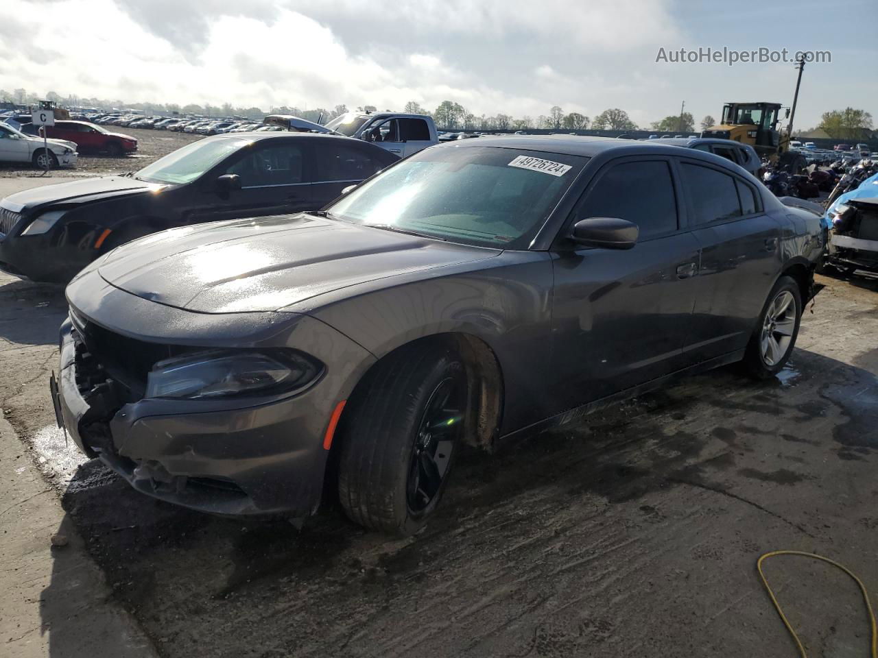 2016 Dodge Charger Sxt Gray vin: 2C3CDXHG4GH292550