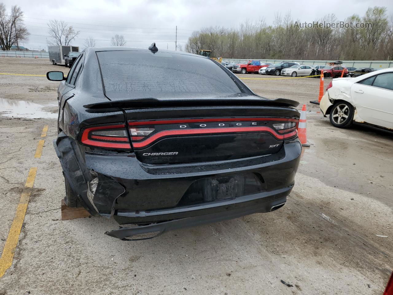 2016 Dodge Charger Sxt Black vin: 2C3CDXHG4GH355355