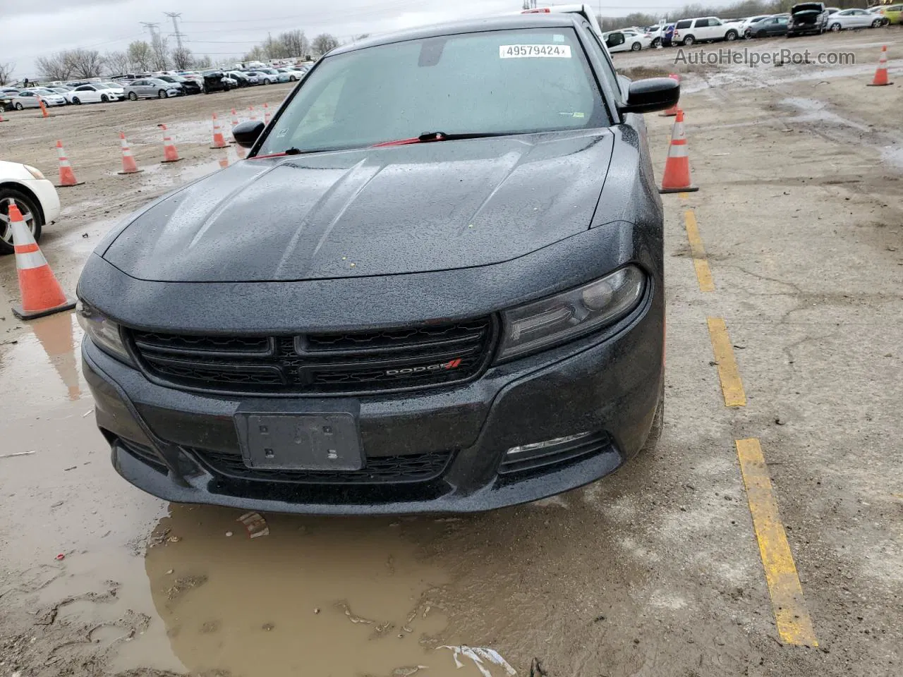 2016 Dodge Charger Sxt Black vin: 2C3CDXHG4GH355355