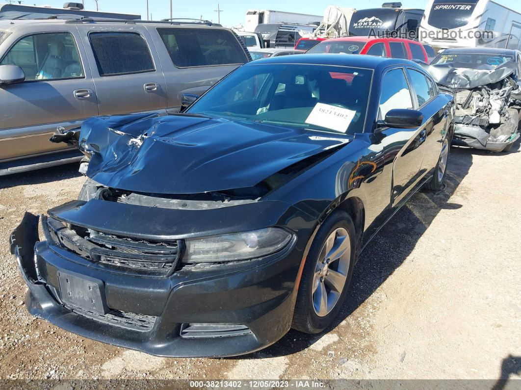 2017 Dodge Charger Sxt Rwd Black vin: 2C3CDXHG4HH503442