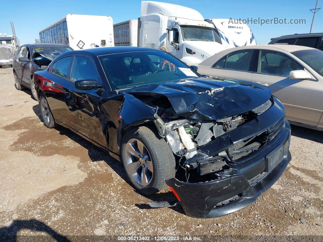 2017 Dodge Charger Sxt Rwd Black vin: 2C3CDXHG4HH503442