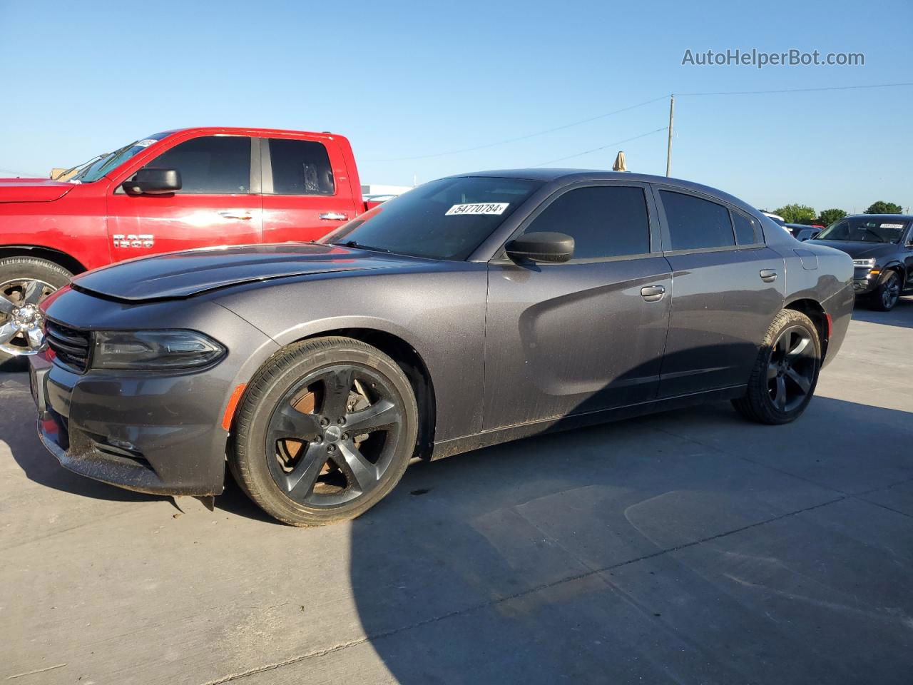 2017 Dodge Charger Sxt Gray vin: 2C3CDXHG4HH504901