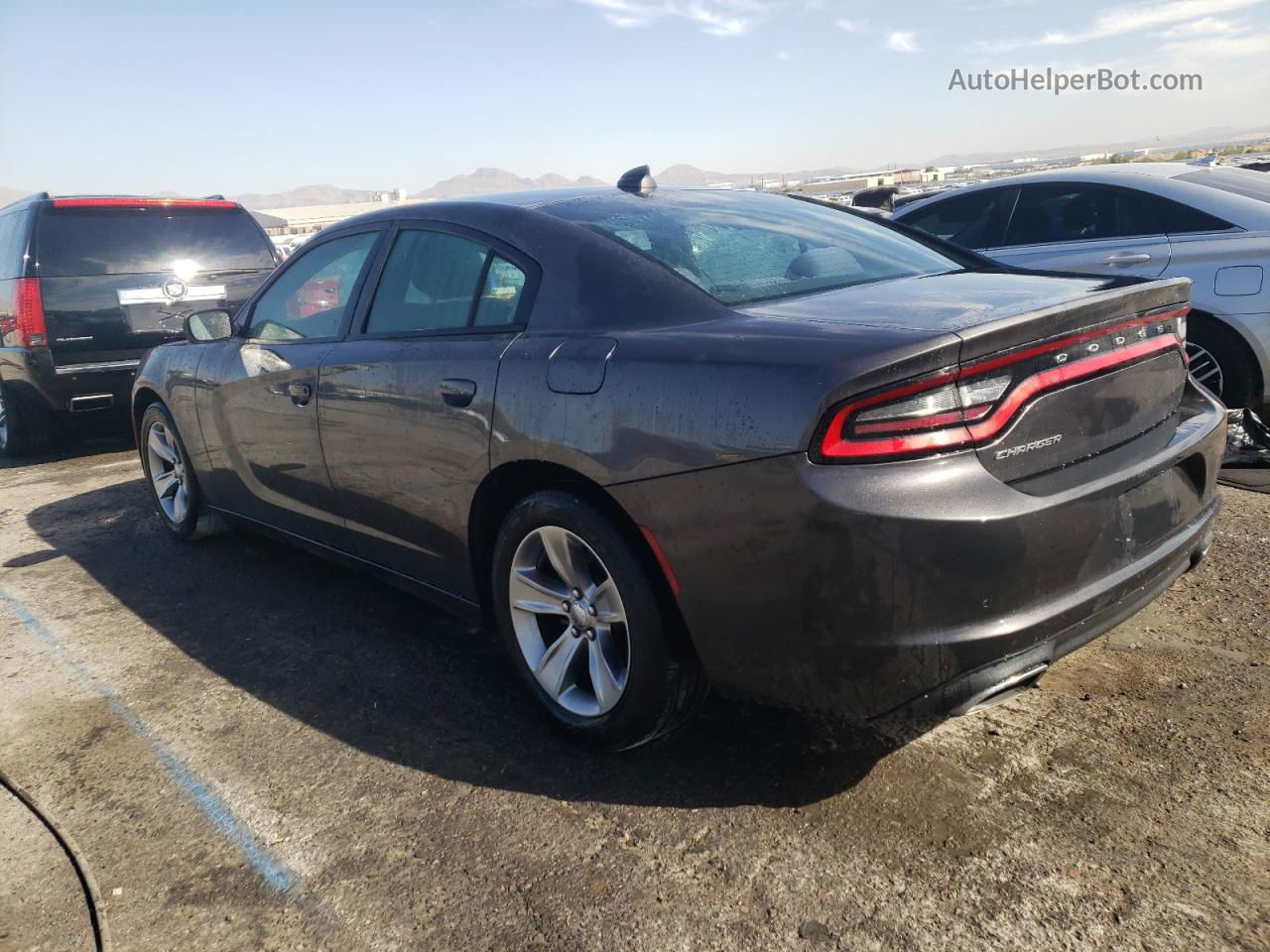 2017 Dodge Charger Sxt Gray vin: 2C3CDXHG4HH518524