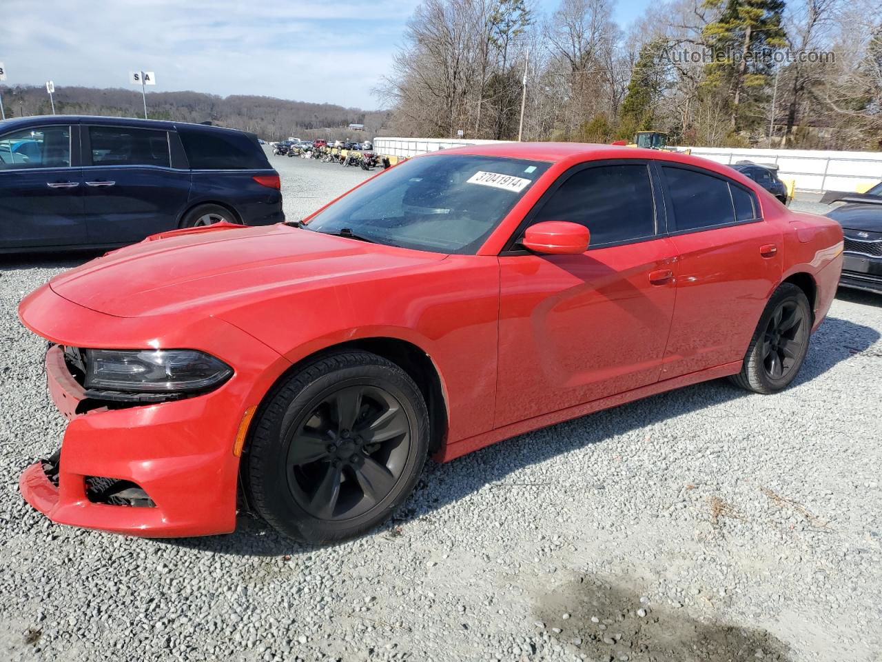 2017 Dodge Charger Sxt Red vin: 2C3CDXHG4HH528289