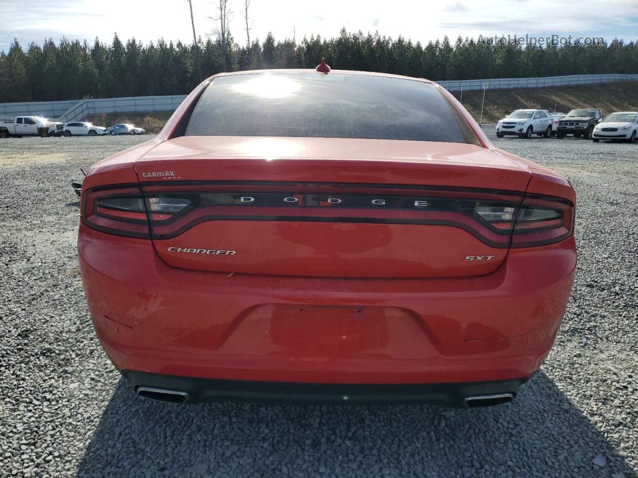 2017 Dodge Charger Sxt Red vin: 2C3CDXHG4HH528289