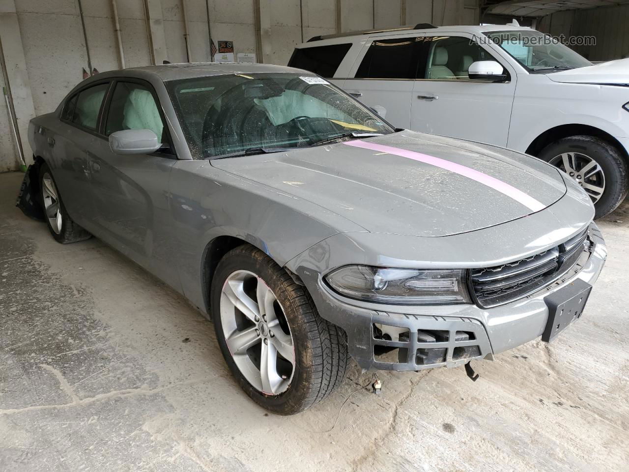 2017 Dodge Charger Sxt Gray vin: 2C3CDXHG4HH559607