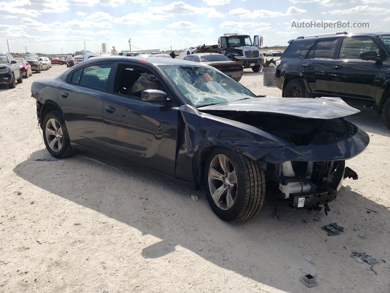 2017 Dodge Charger Sxt Blue vin: 2C3CDXHG4HH569456