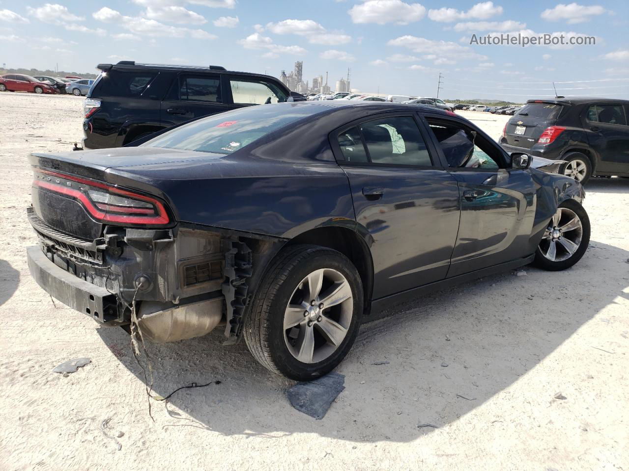 2017 Dodge Charger Sxt Синий vin: 2C3CDXHG4HH569456