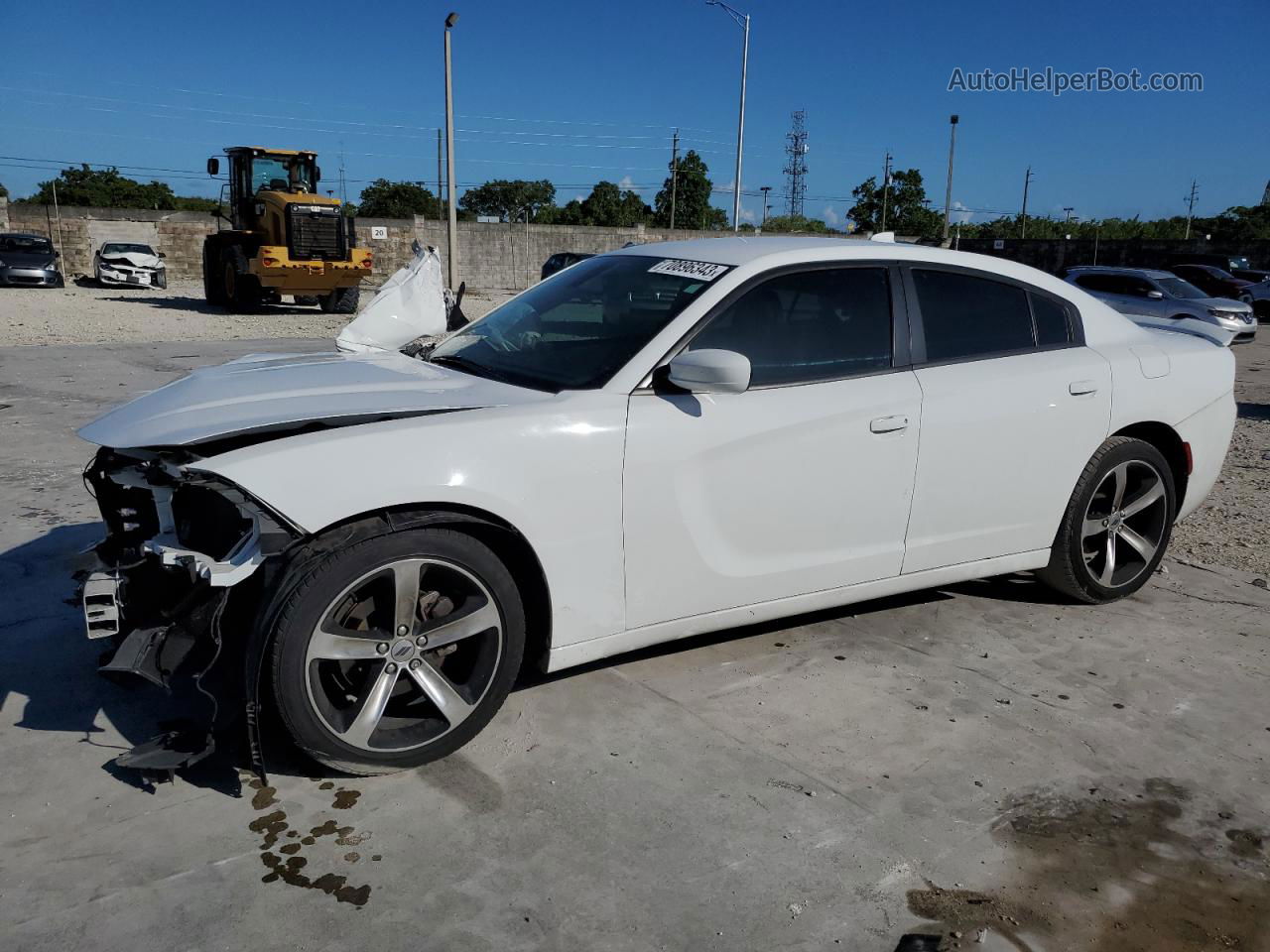 2017 Dodge Charger Sxt Белый vin: 2C3CDXHG4HH620633