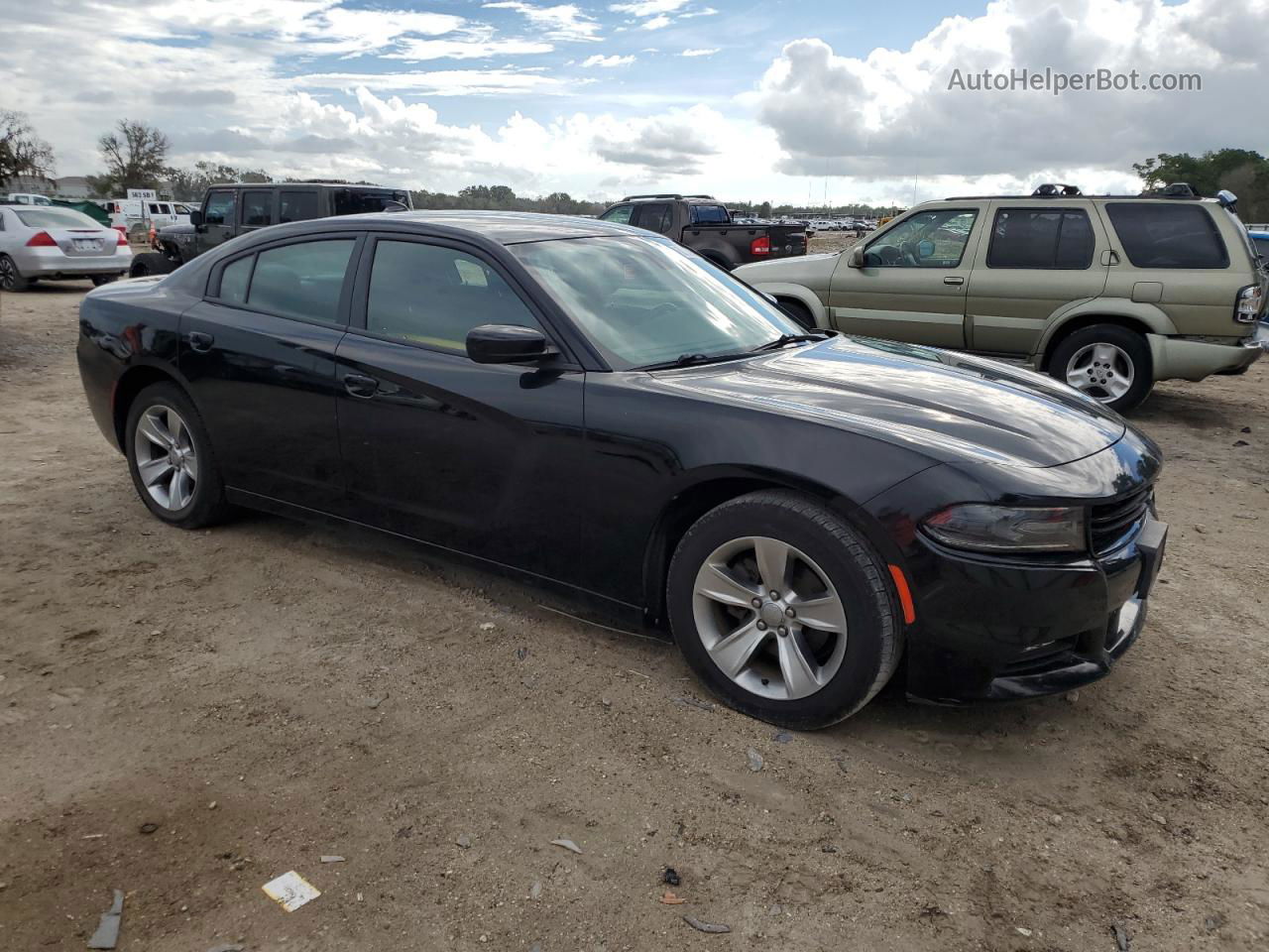 2018 Dodge Charger Sxt Plus Черный vin: 2C3CDXHG4JH125029