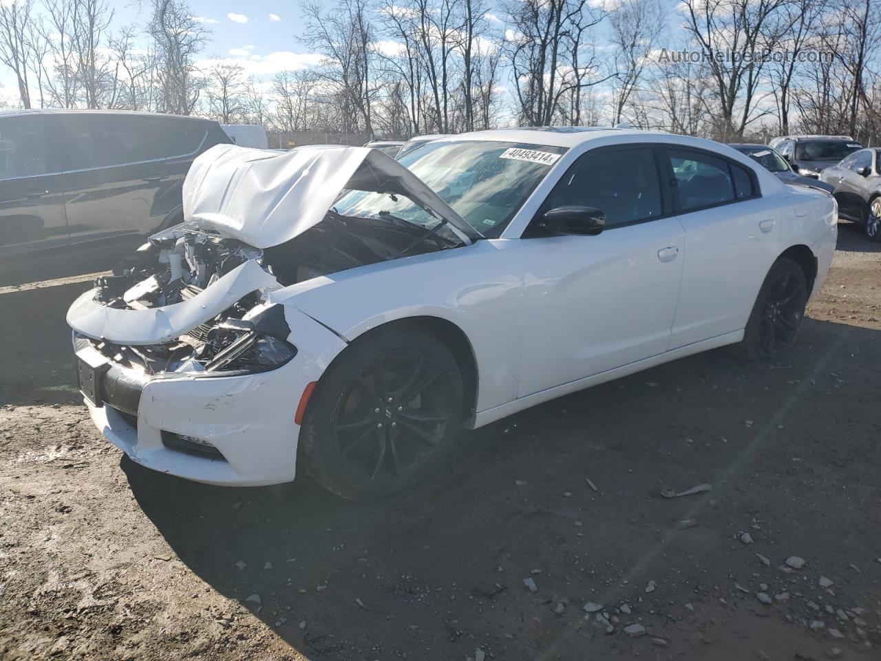 2018 Dodge Charger Sxt Plus White vin: 2C3CDXHG4JH273293