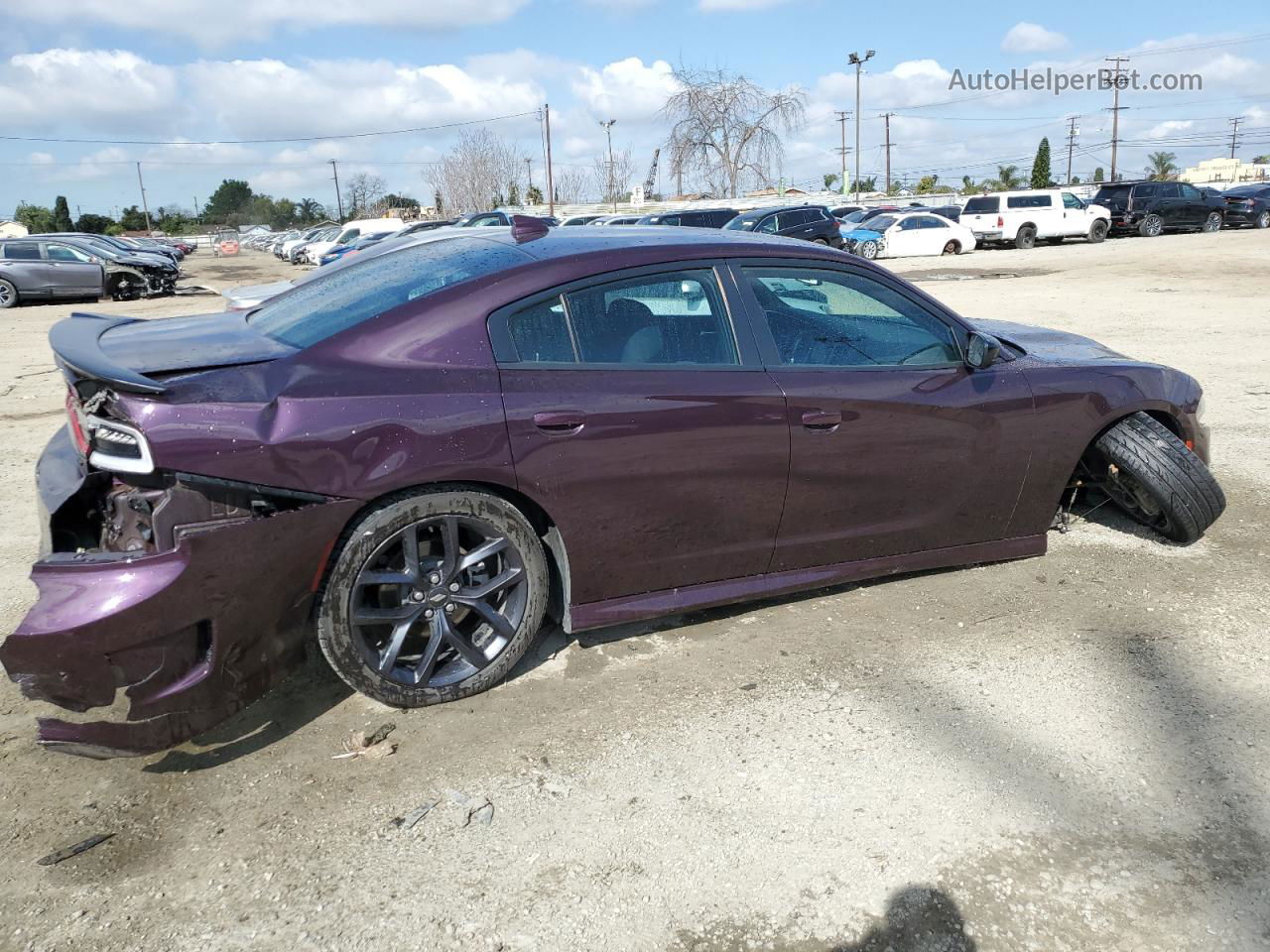 2021 Dodge Charger Gt Фиолетовый vin: 2C3CDXHG4MH625986