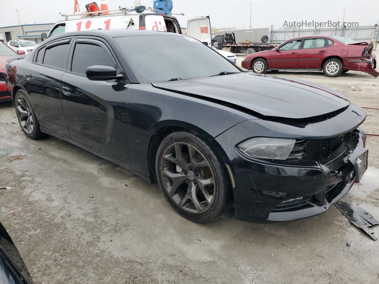 2016 Dodge Charger Sxt Black vin: 2C3CDXHG5GH166505