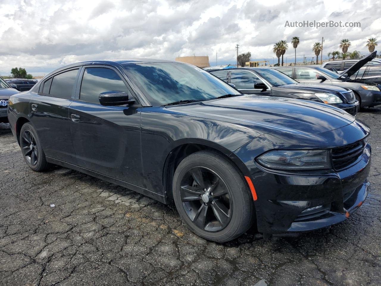 2016 Dodge Charger Sxt Черный vin: 2C3CDXHG5GH196927