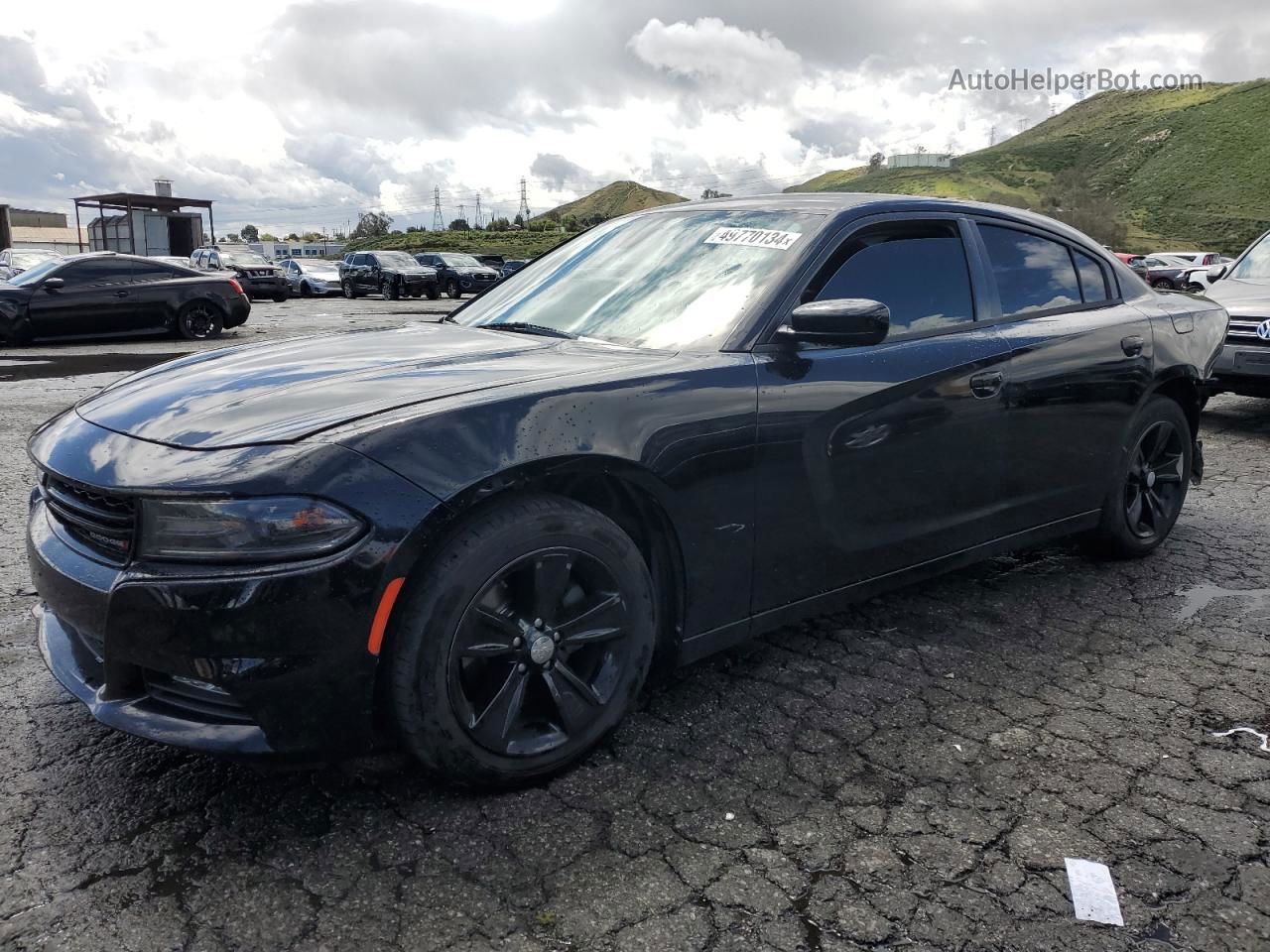 2016 Dodge Charger Sxt Черный vin: 2C3CDXHG5GH196927