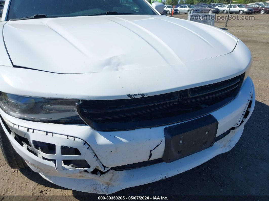 2016 Dodge Charger Sxt White vin: 2C3CDXHG5GH214763