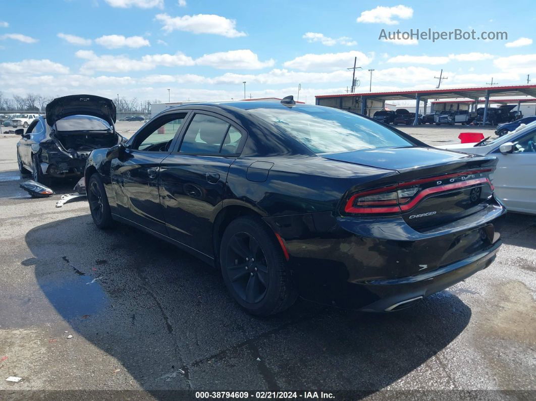 2016 Dodge Charger Sxt Black vin: 2C3CDXHG5GH215511