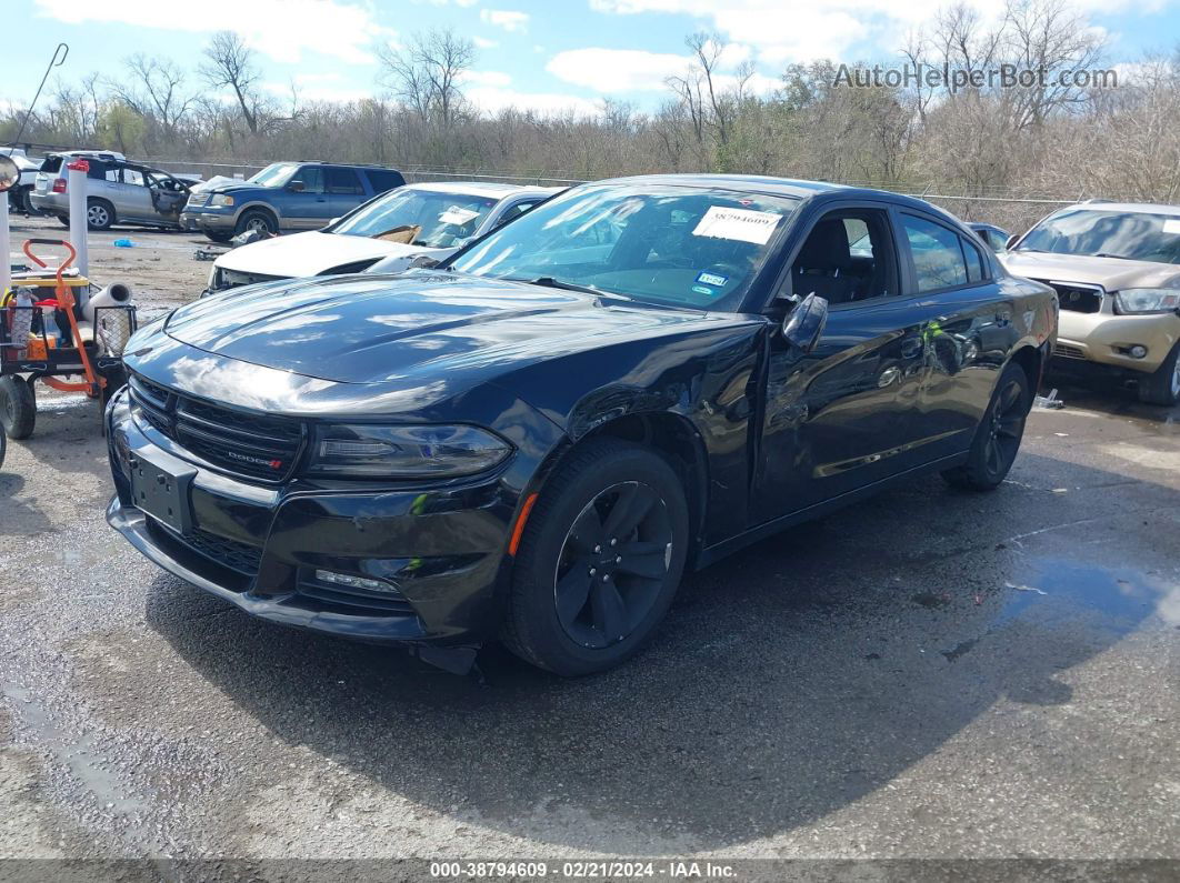 2016 Dodge Charger Sxt Черный vin: 2C3CDXHG5GH215511